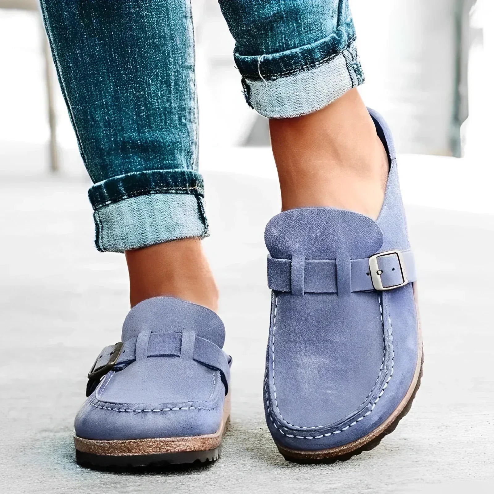 Nora | Letvægts Sneakers til Damer - Komfortable Sko til Kvinder til Daglig Brug - Blå - women's fashion - {{ product_tags }