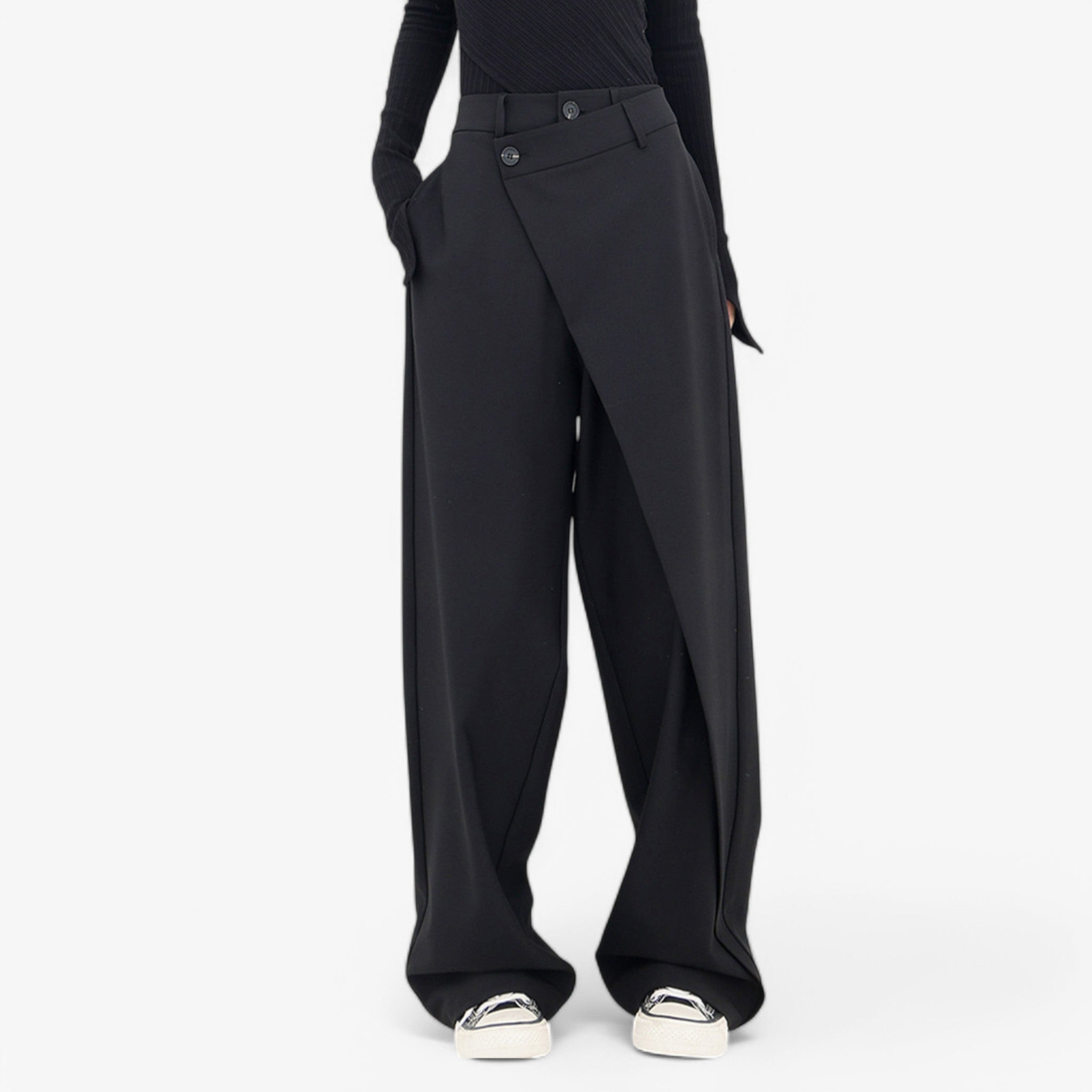 Ezra | Moderne Baggy Bukser - Sort - women's fashion - {{ product_tags }