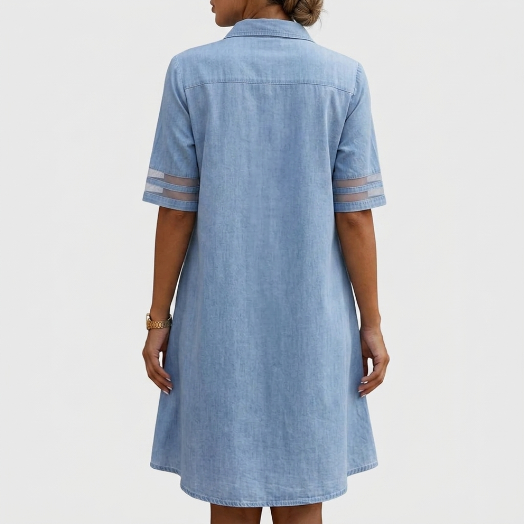 BRITTANY | FIGUR FLATTERENDE DENIM-KJOLE