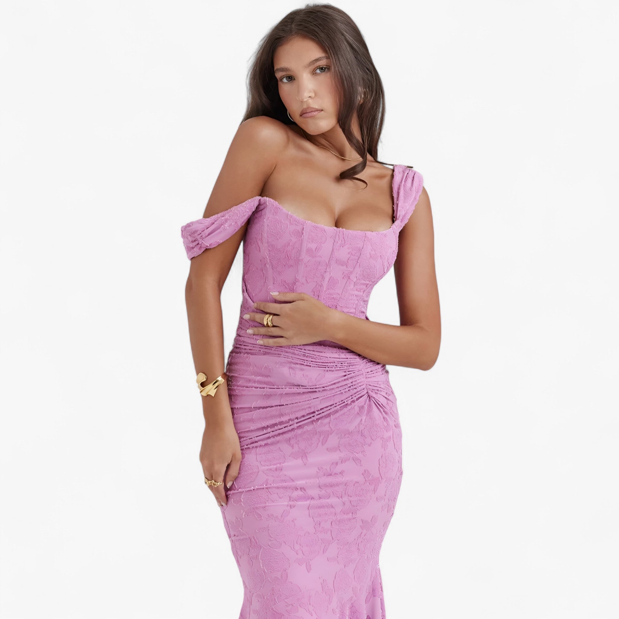 Clara | Midi kjole – Elegant og figurskabende pasform - - women's fashion - {{ product_tags }