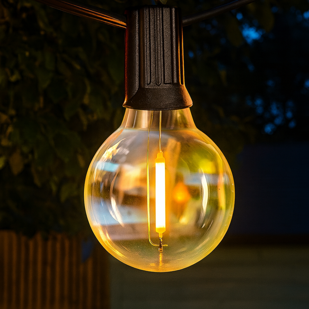 USB Terrasse Lyskæde – Vandtæt Varm Hvid Terrassedekoration - - Outdoor String Lights - {{ product_tags }