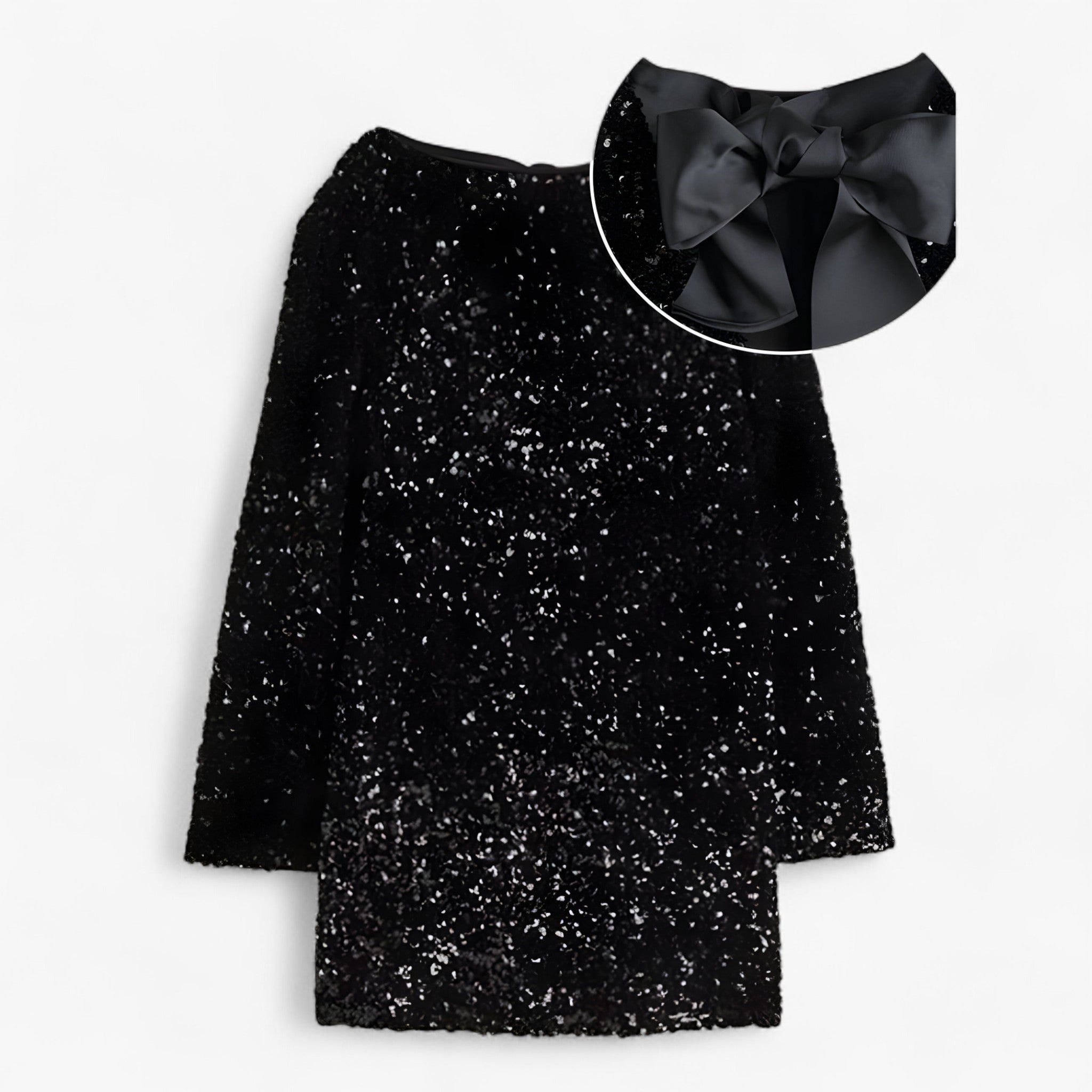Jenny | Minikjole med pailletter - Sort - women's fashion - {{ product_tags }