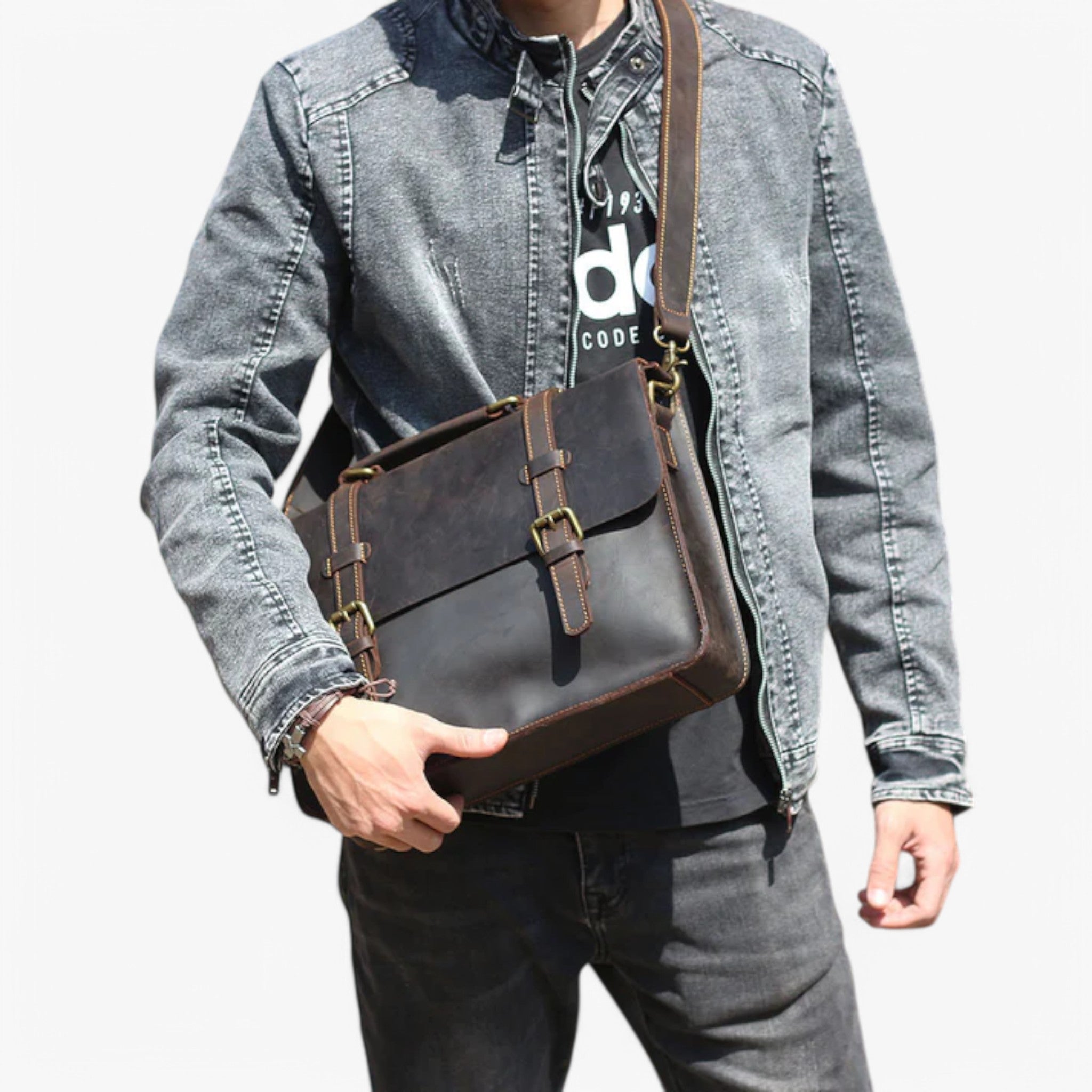 Luke | Skuldertaske i læder - - bags - {{ product_tags }