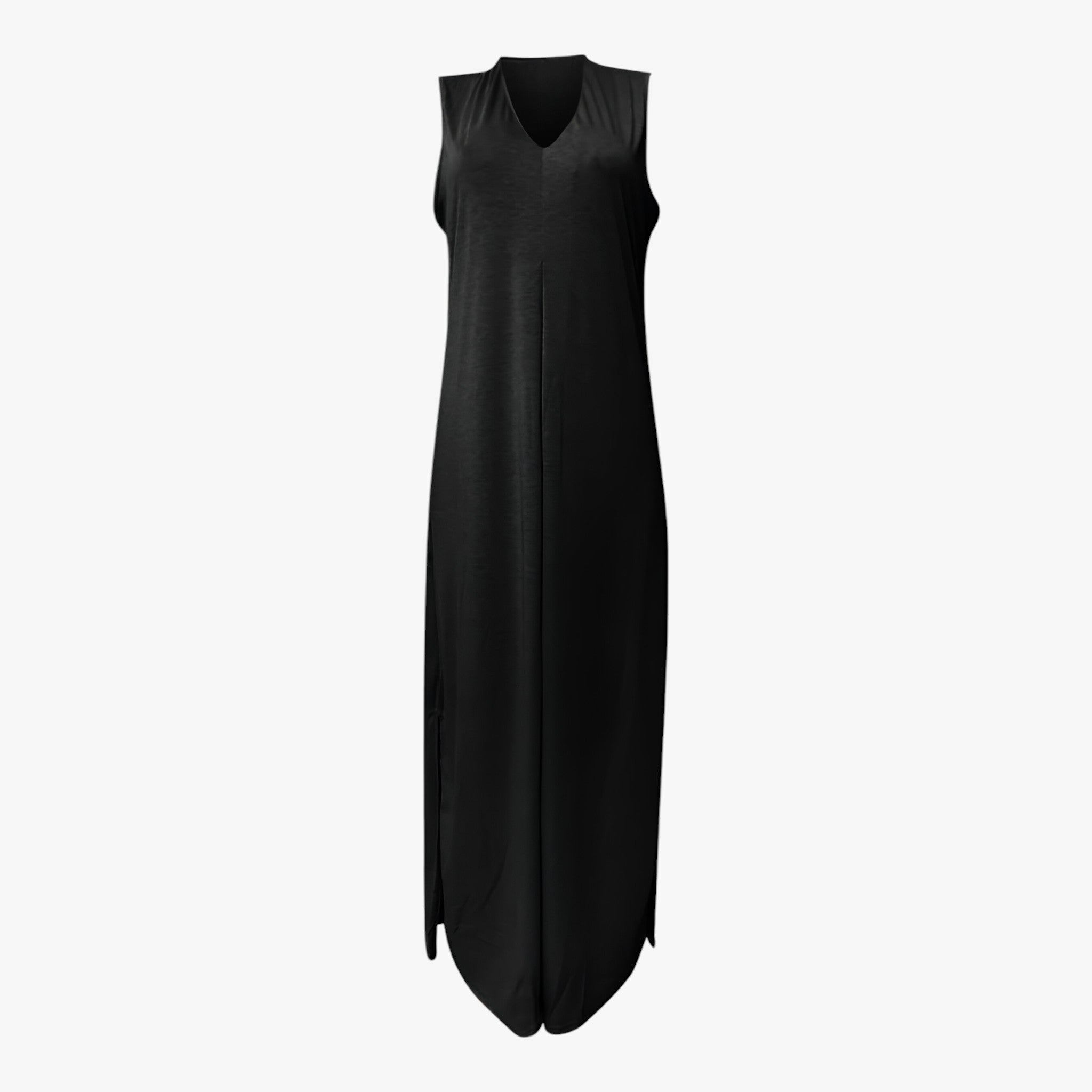 Helen | Lang kjole med gratis cardigan - Chic og komfortabel - Sort - women's fashion - {{ product_tags }