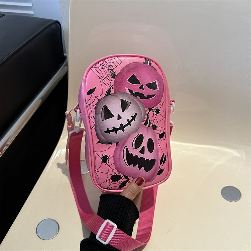 Halloween Græskar Skuldertaske - Kompakt PU, Festlig Stil - - Gifts – Seasonal – Halloween - {{ product_tags }