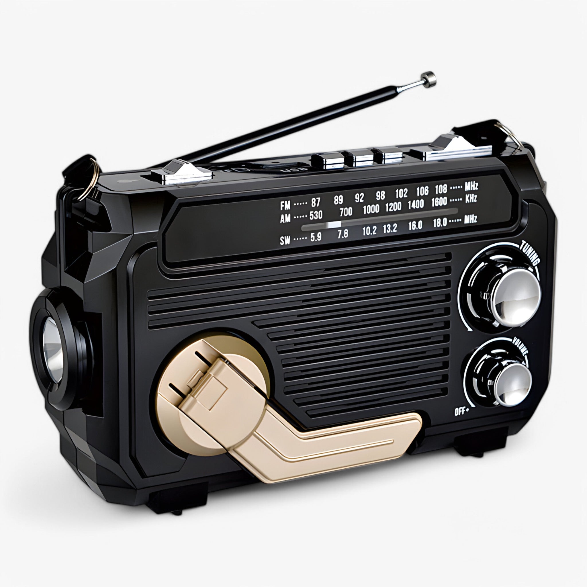 Eldar | Multifunktionel solcelledrevet radio - Sort (Næsten udsolgt) - gadgets - {{ product_tags }