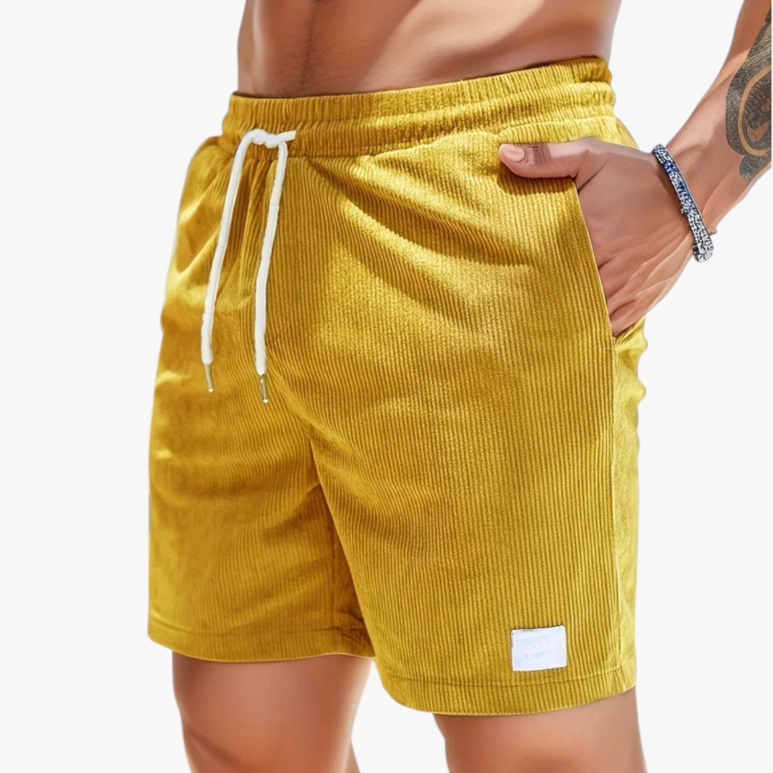 Marquis | Komfortable shorts - ideelle til afslappede dage og dynamiske aktiviteter - Gul - men's fashion - {{ product_tags }