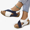 Lucy - Sandalias cómodas de cuña con soporte para el arco