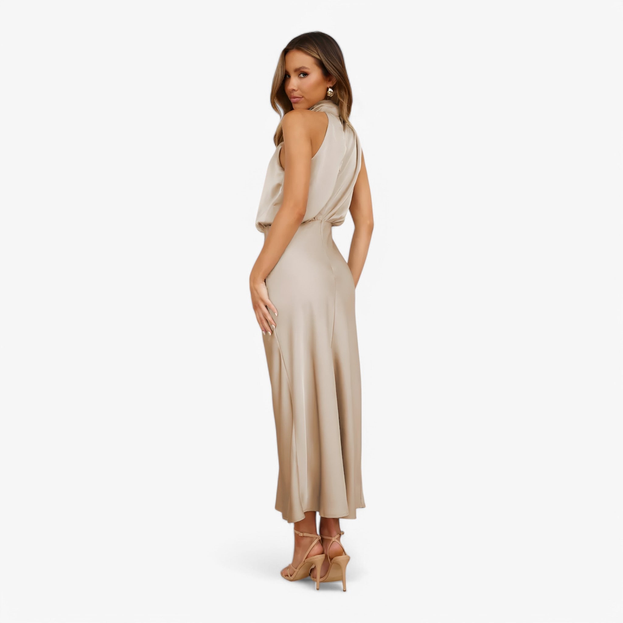 Vivienne | Satin kjole - Yndefuld og elegant - - women's fashion - {{ product_tags }