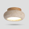 Havenwood - Travertin Og Træ Loftslampe