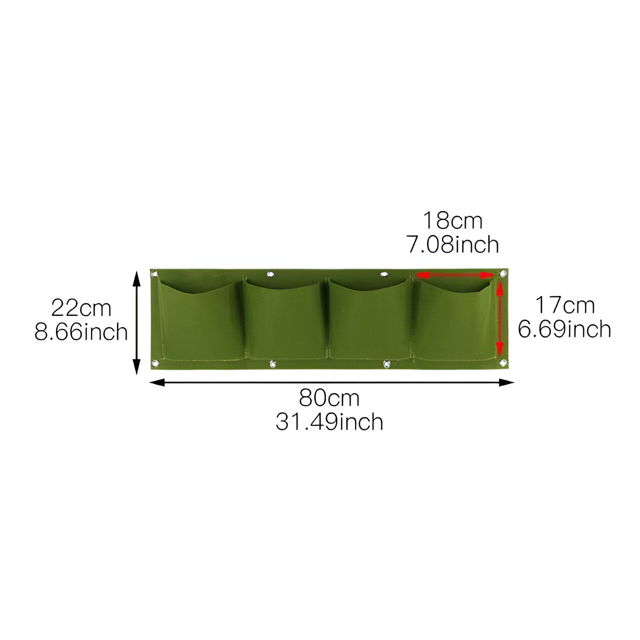 Willow | Hængetaske til haven - Perfekt til hængende planter og udendørs - 4 grønt gitter - house & garden - {{ product_tags }