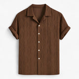 Jelo | Geometric Jacquard Cuban Shirt