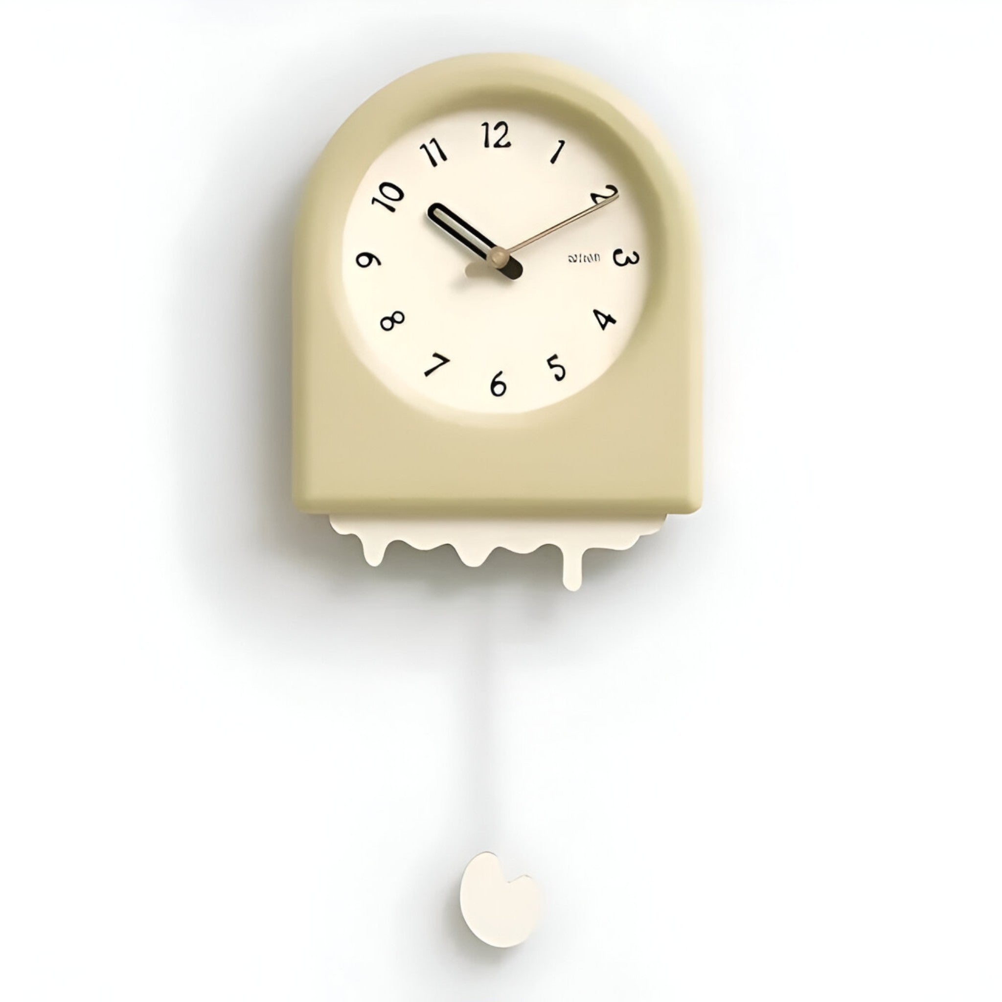 Thomas | Moderne vægpendulur i stilrent design - Gul - watches - {{ product_tags }