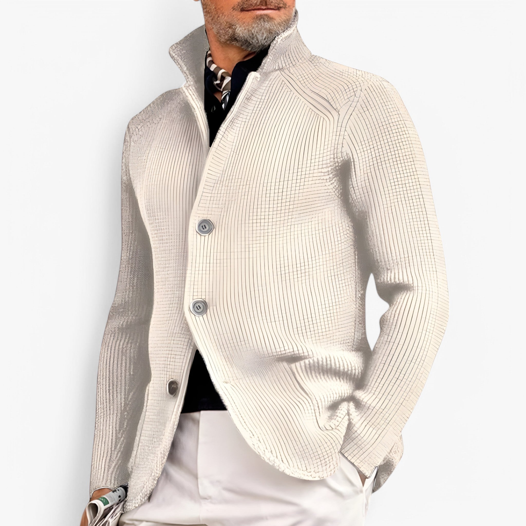 Willie | Strikket Jakke - Beige - women's fashion - {{ product_tags }