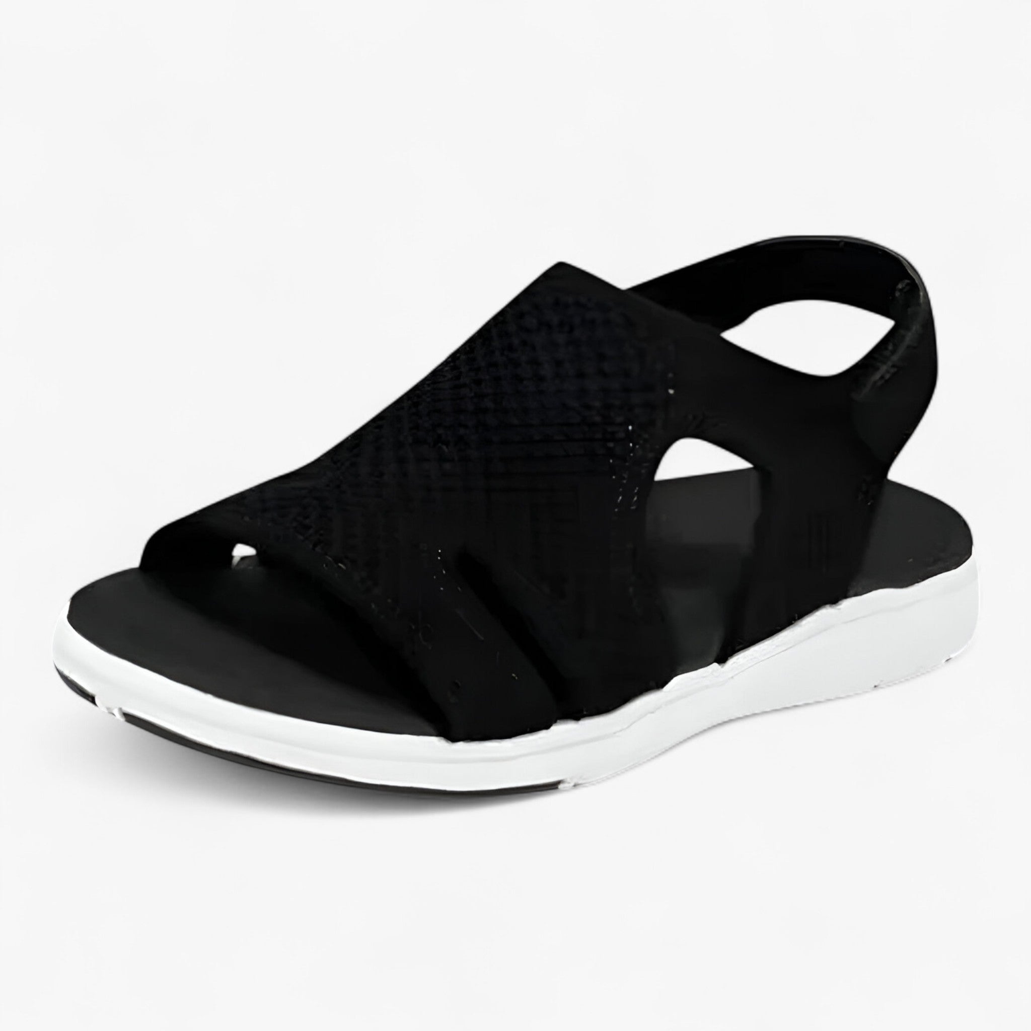 Nova | Sandaler til sommeren i åben mesh - Trendy og komfortable - Sort - shoes - {{ product_tags }
