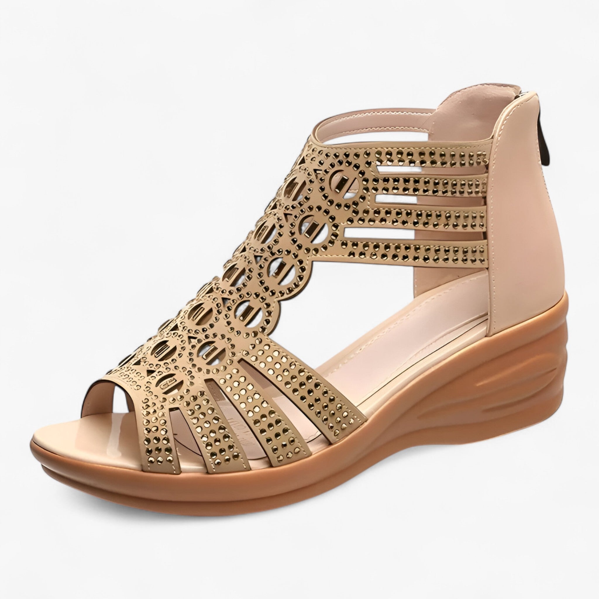 Bonnie | Glitrende platformsandaler – Trendy og alsidige - Brun - women's fashion - {{ product_tags }
