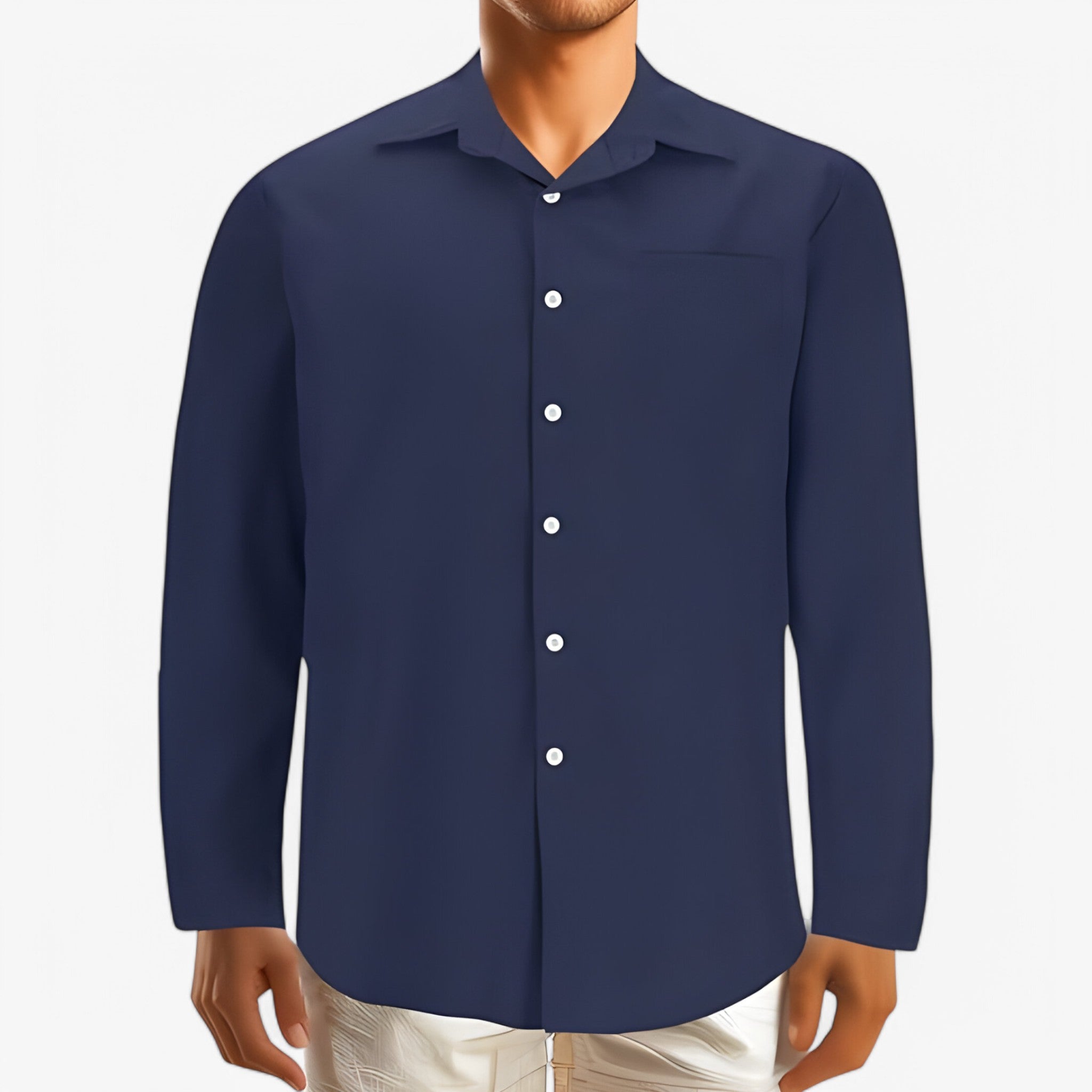 Kaspar - Katoonen skjorte - Marinebla - men's fashion - {{ product_tags }