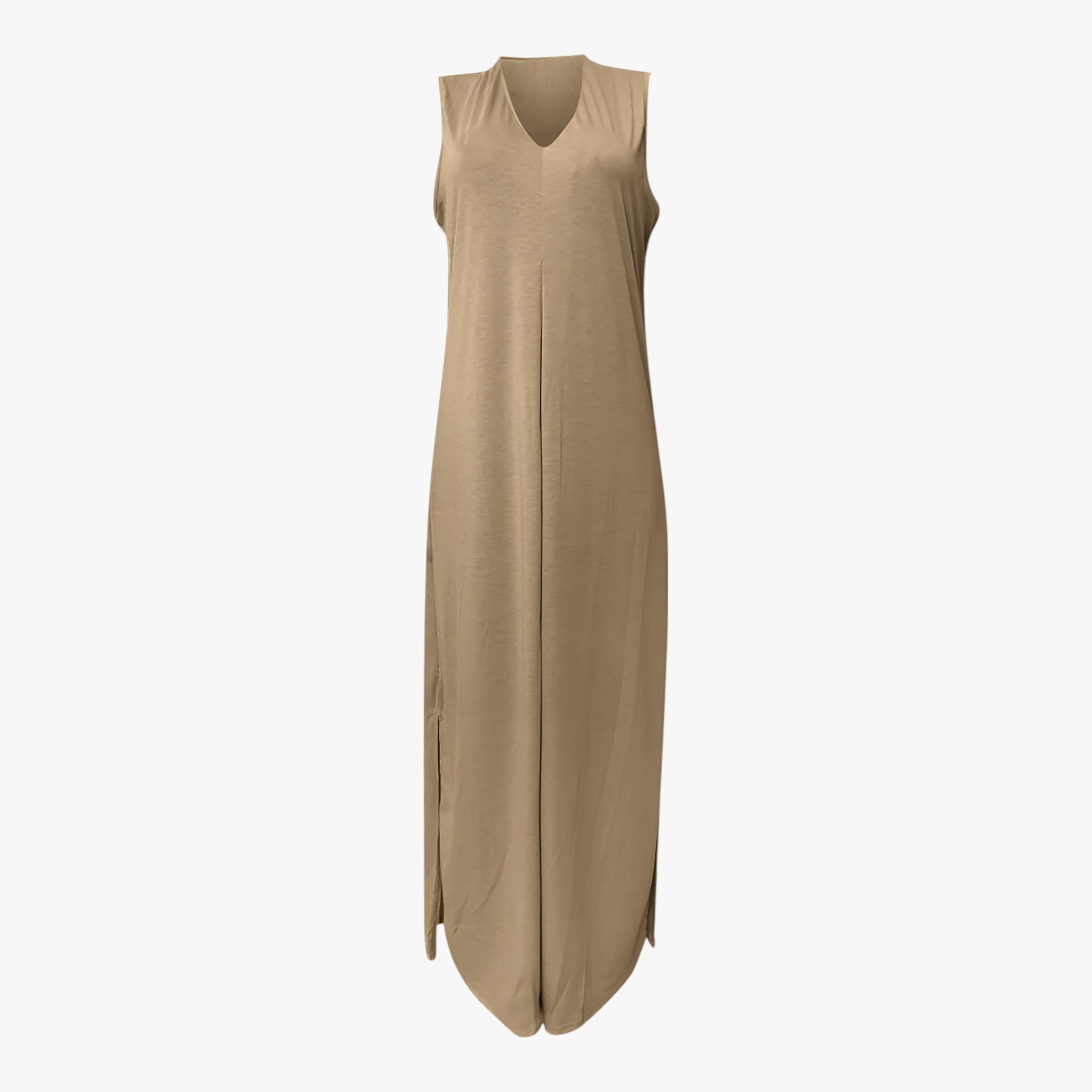 Helen | Lang kjole med gratis cardigan - Chic og komfortabel - Kaffe - women's fashion - {{ product_tags }