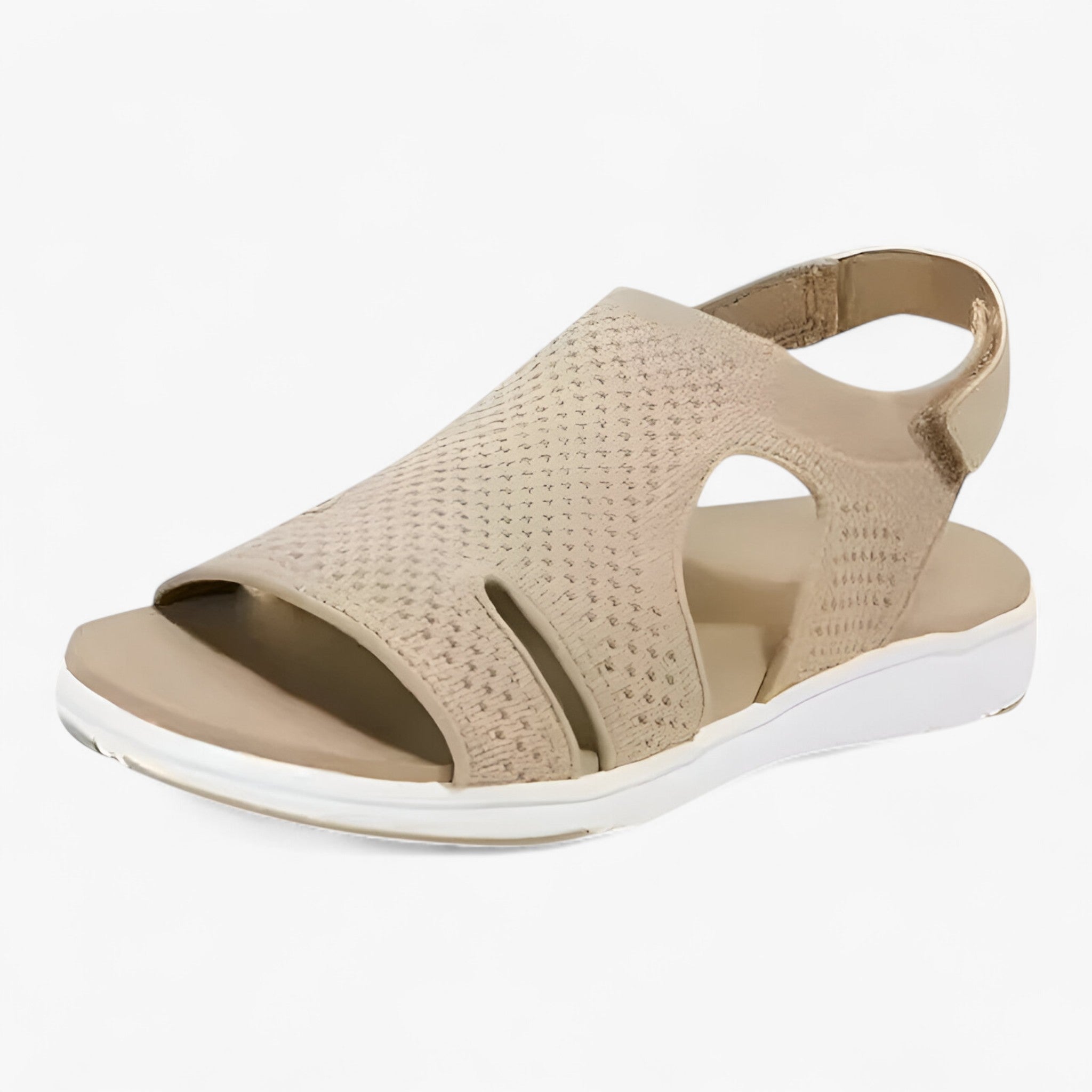 Nova | Sandaler til sommeren i åben mesh - Trendy og komfortable - Khaki - shoes - {{ product_tags }