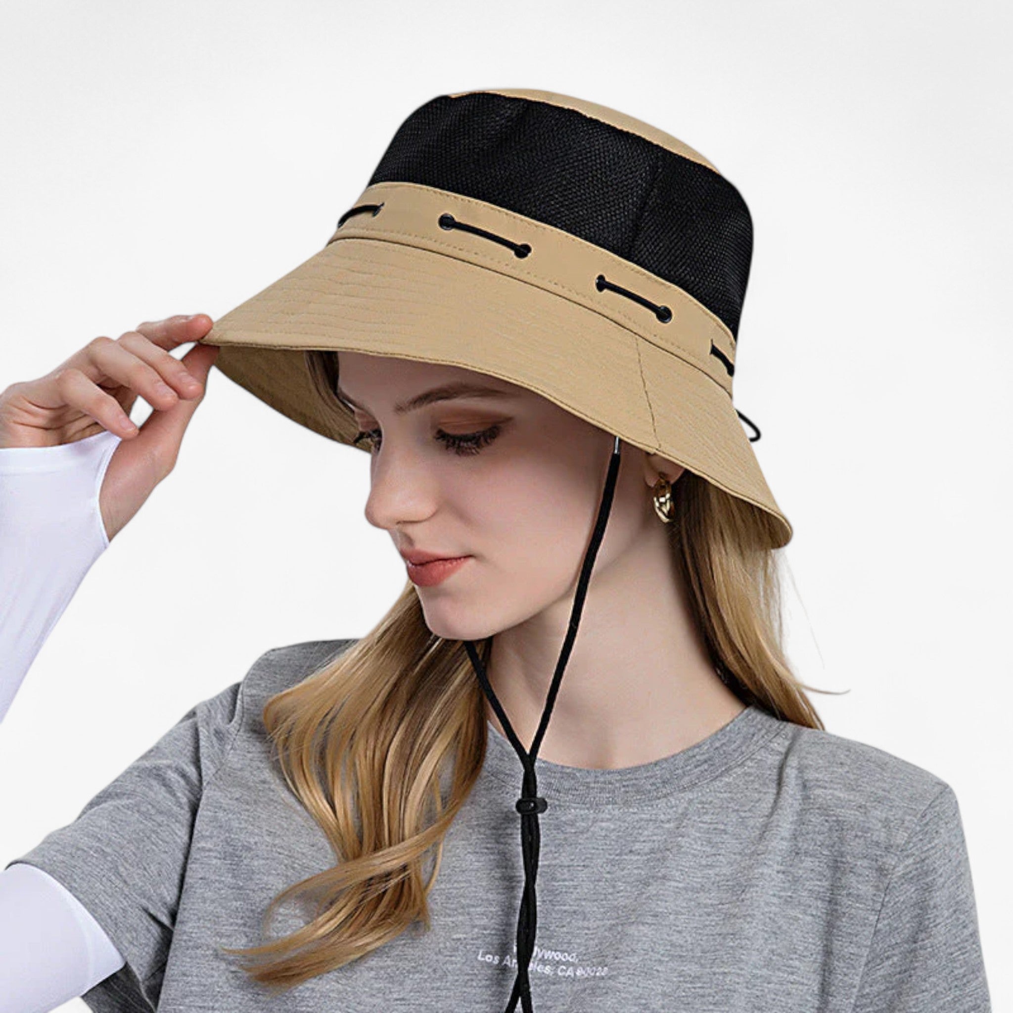 Veala | Åndbar solhat - Khaki - other - {{ product_tags }