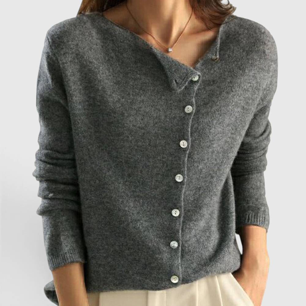 Dame Elegant Uldcardigan - Let Lagvisningsstykke