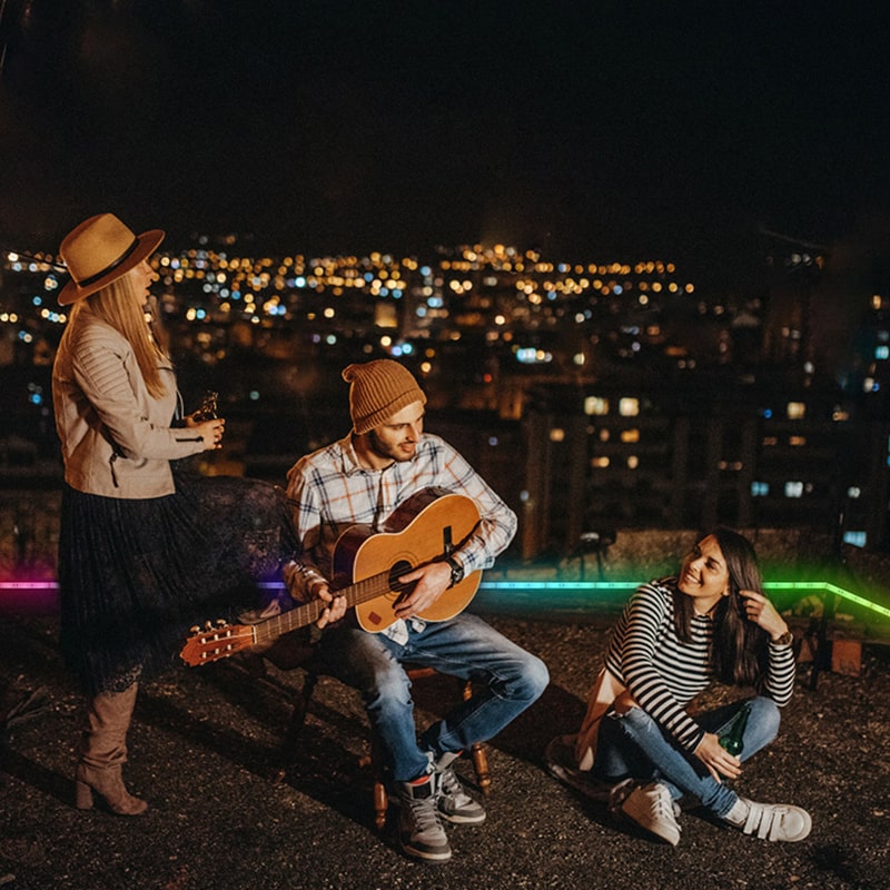 Smart WiFi LED Strip Lys – 8 Tilstande med Musiksynkronisering - - LED Strip Light - {{ product_tags }