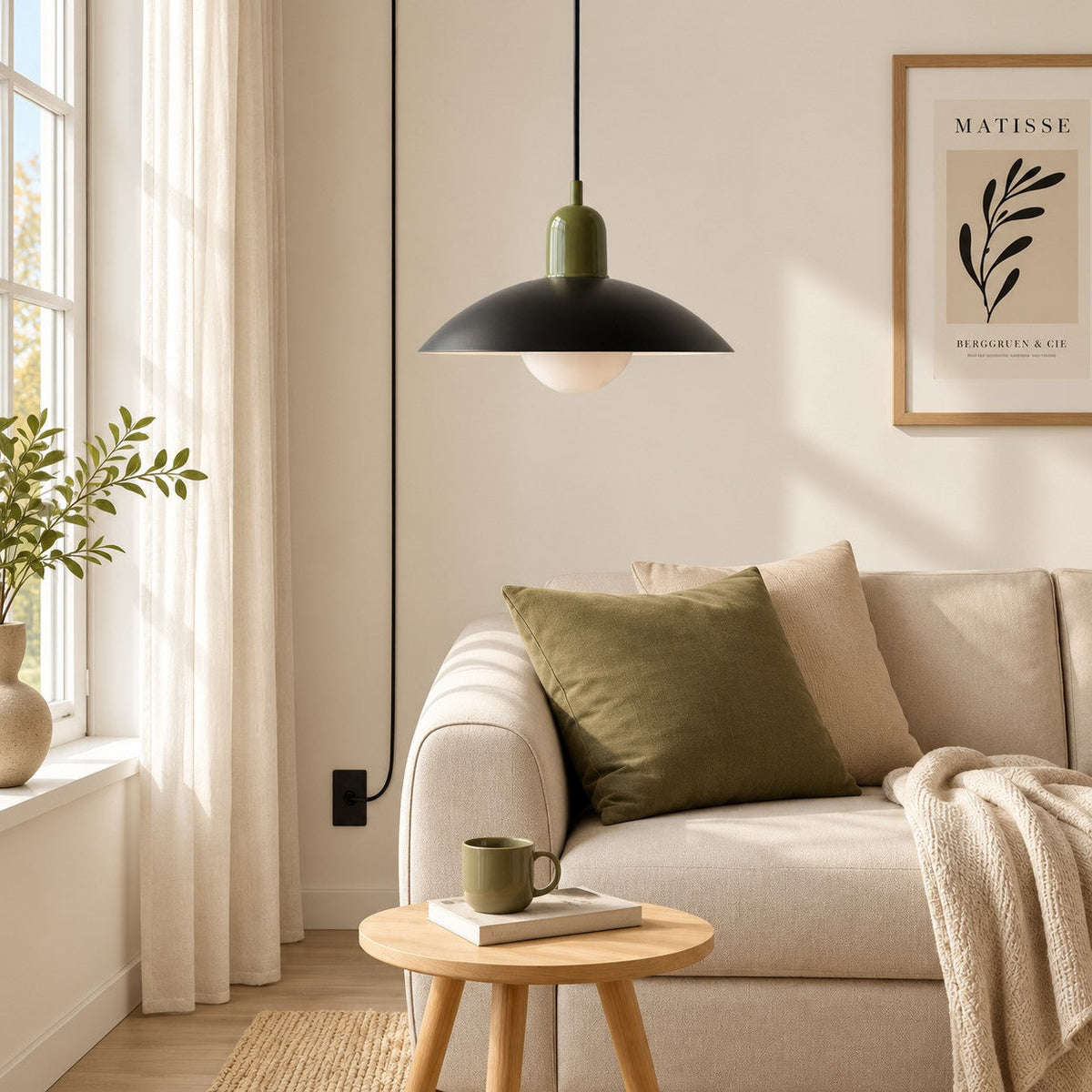 Mid Century Bauhaus Stikkontakt Pendellampe - - Home Decor - {{ product_tags }