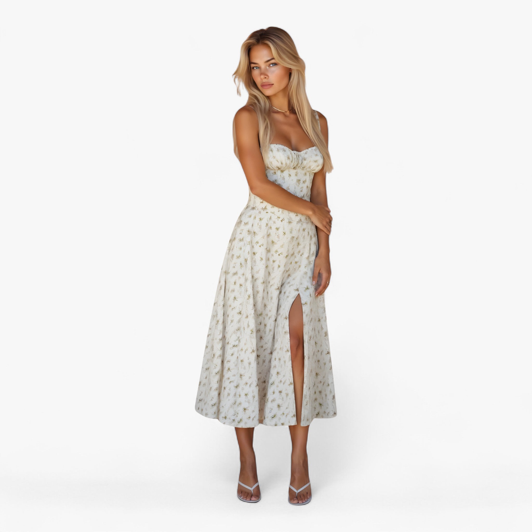 Jasmine | Elegant Kjole – Perfekt til Enhver Lejlighed - Grøn - women's fashion - {{ product_tags }