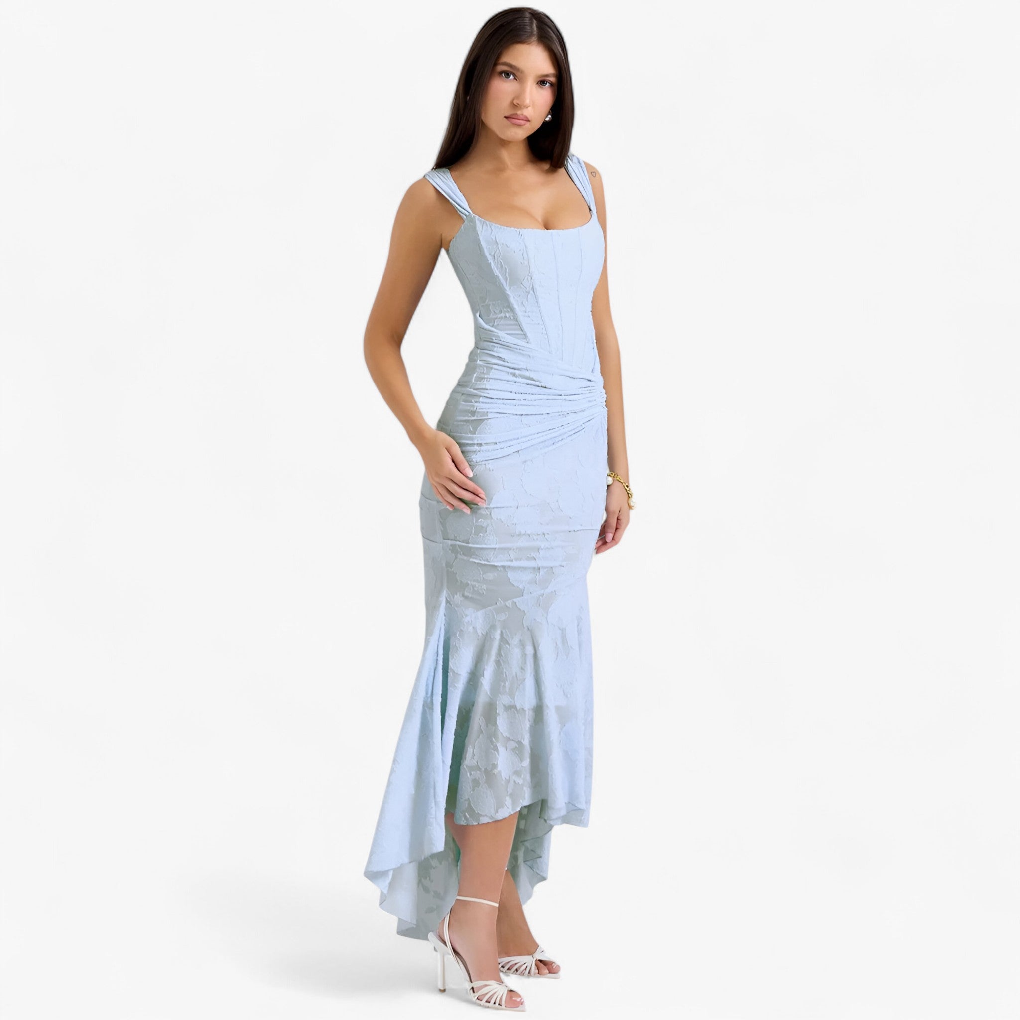 Clara | Midi kjole – Elegant og figurskabende pasform - - women's fashion - {{ product_tags }