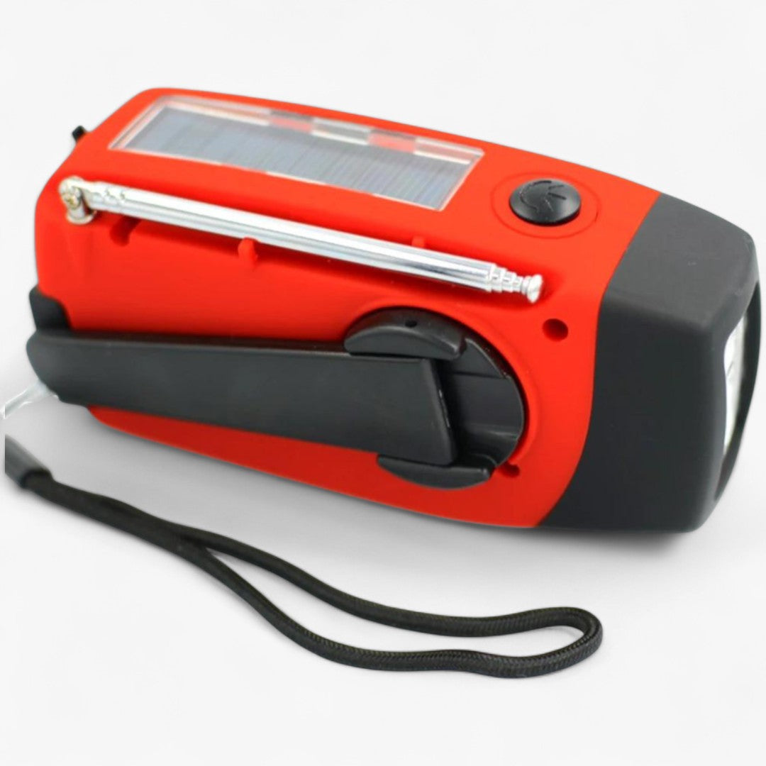 SolarSafe - Nød-radio & Lommelygte på solenergi og optrækbar! - - gadgets - {{ product_tags }