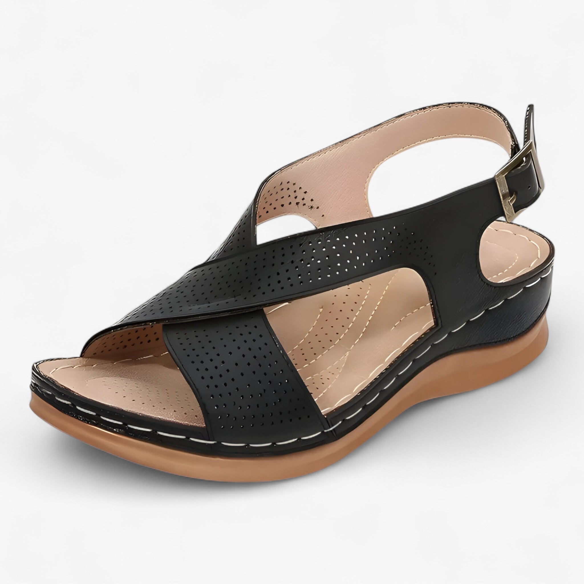 Annalyn | Vintage sandaler - Elegante og komfortable - Sort - women's fashion - {{ product_tags }