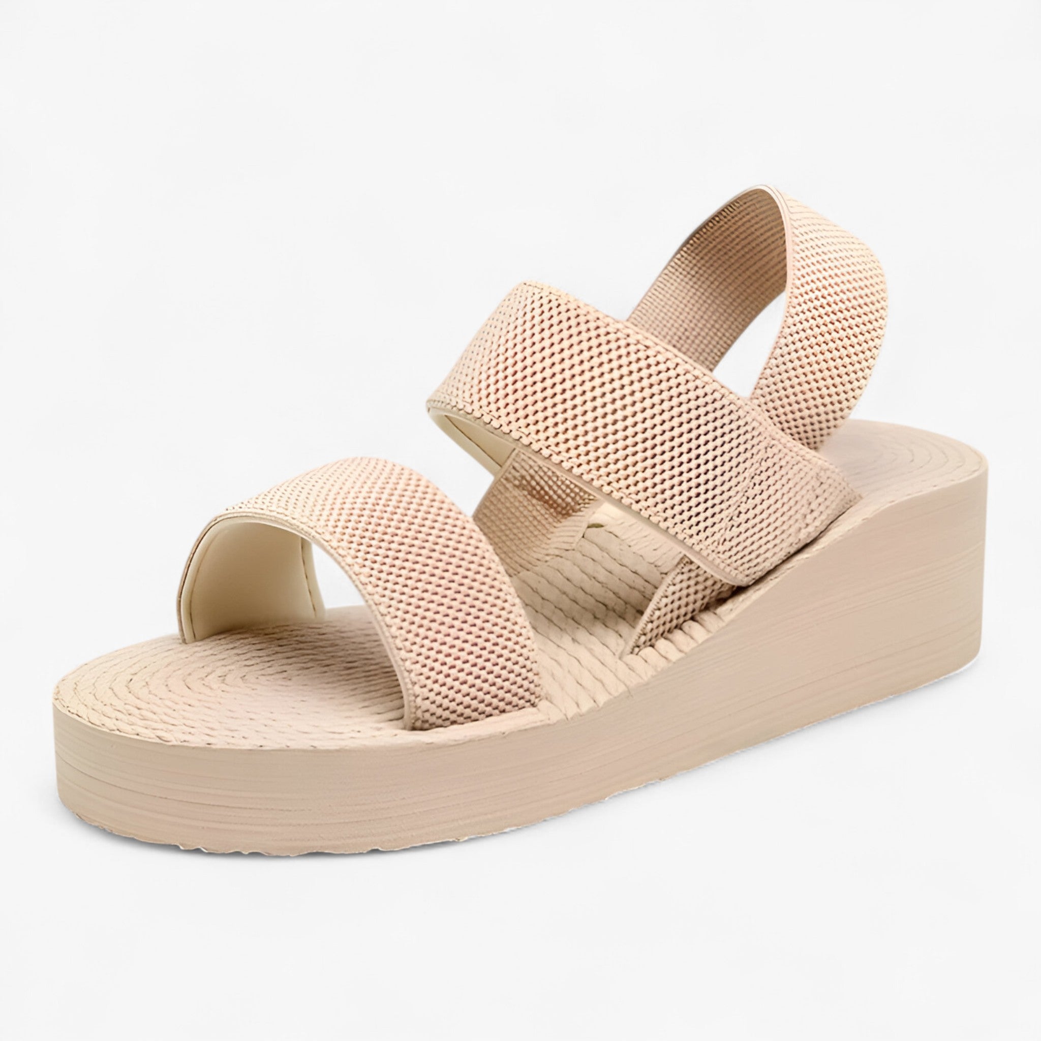 Freya | Elastiske sommersandaler – Når mode møder fleksibilitet - Abrikos - women's fashion - {{ product_tags }