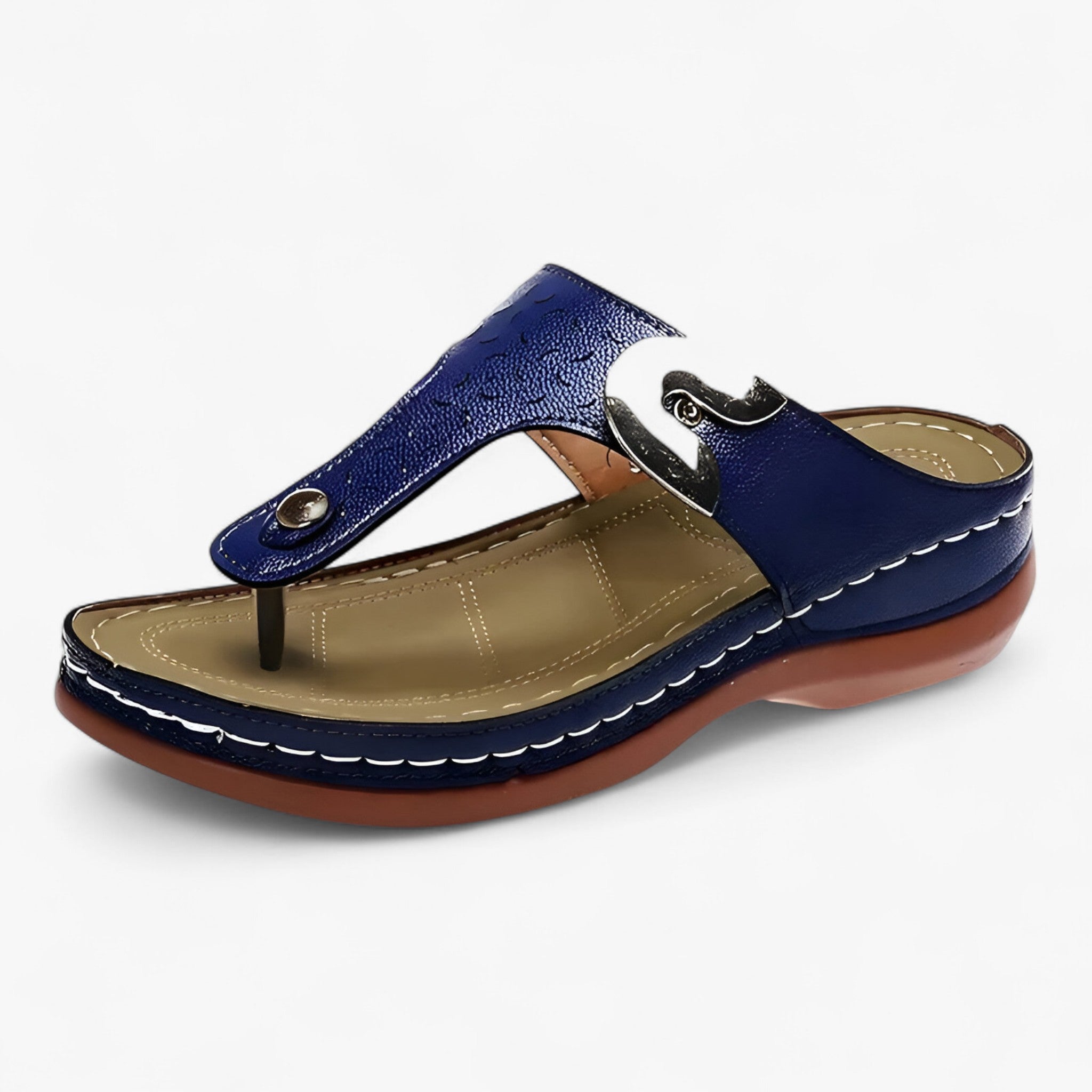 Aisa | Flade sandaler – Elegante og komfortable - Blå - women's fashion - {{ product_tags }