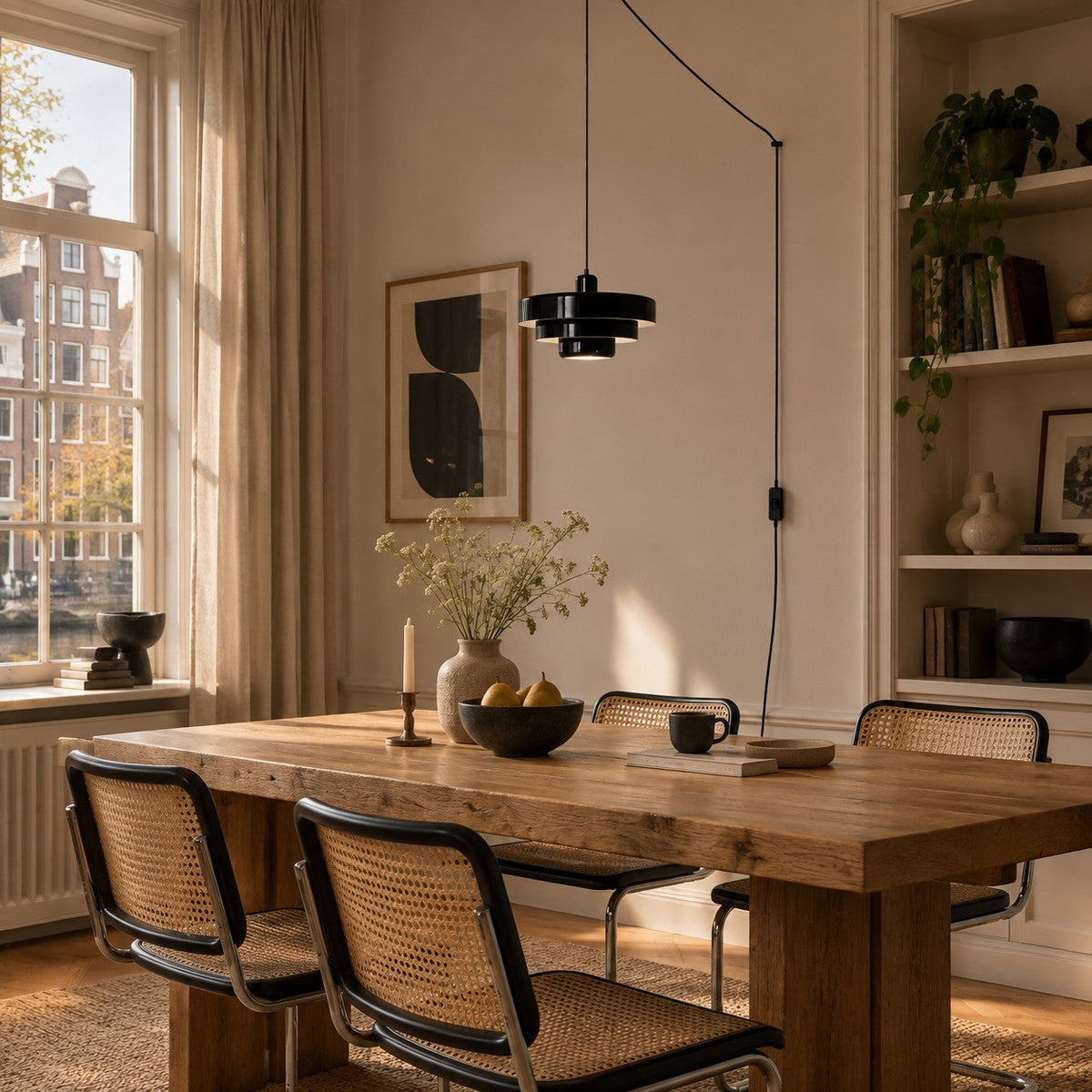 Retro Bauhaus Stikkontakt Pendellampe - Multi Farve - - Home Decor - {{ product_tags }