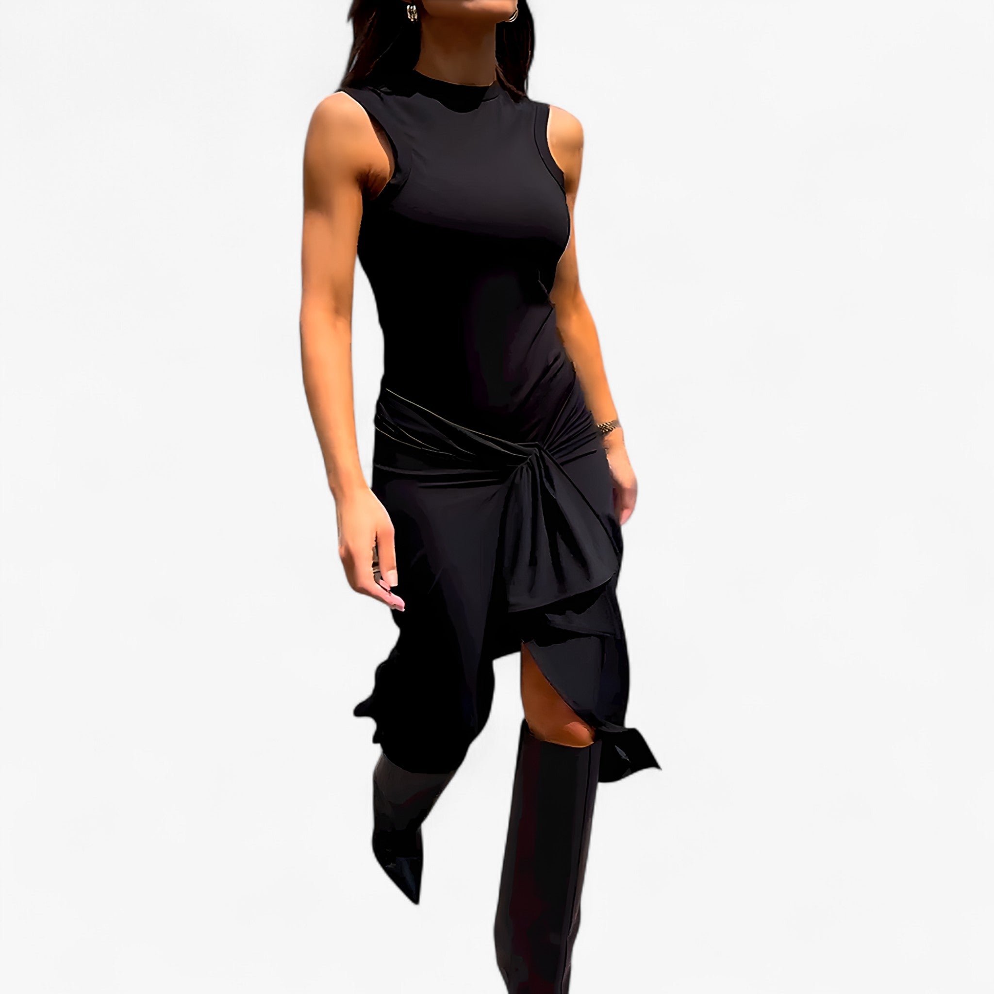 Abby | Lang kjole uden ærmer - - women's fashion - {{ product_tags }