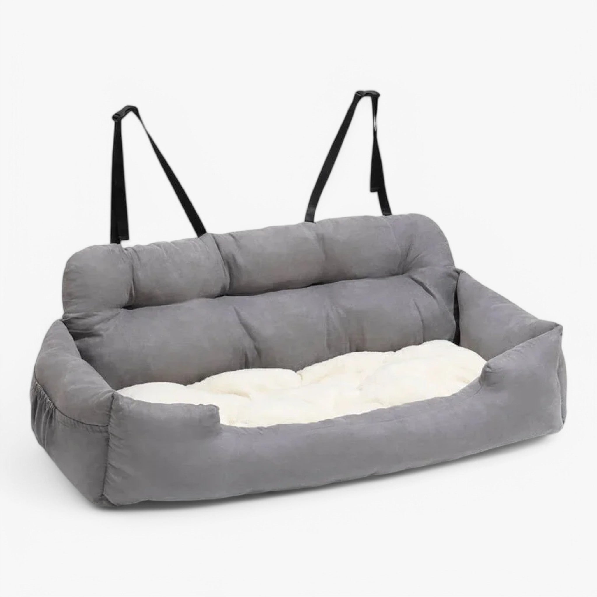 Austin | Luxe Hundeseng til Bil CozyRide - Lys Grå - baby - {{ product_tags }