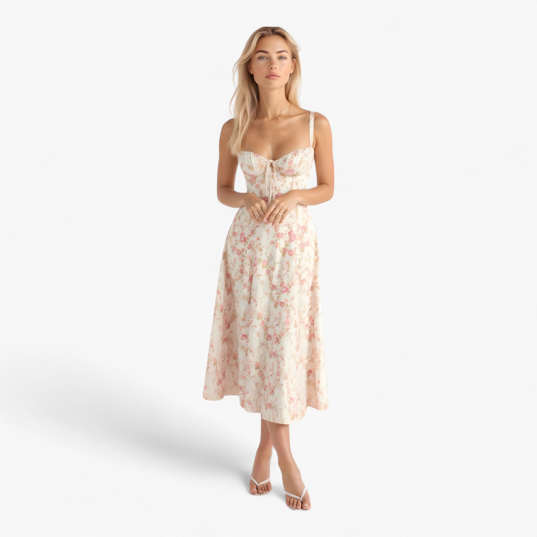 Jasmine | Elegant Kjole – Perfekt til Enhver Lejlighed - Rosa - women's fashion - {{ product_tags }