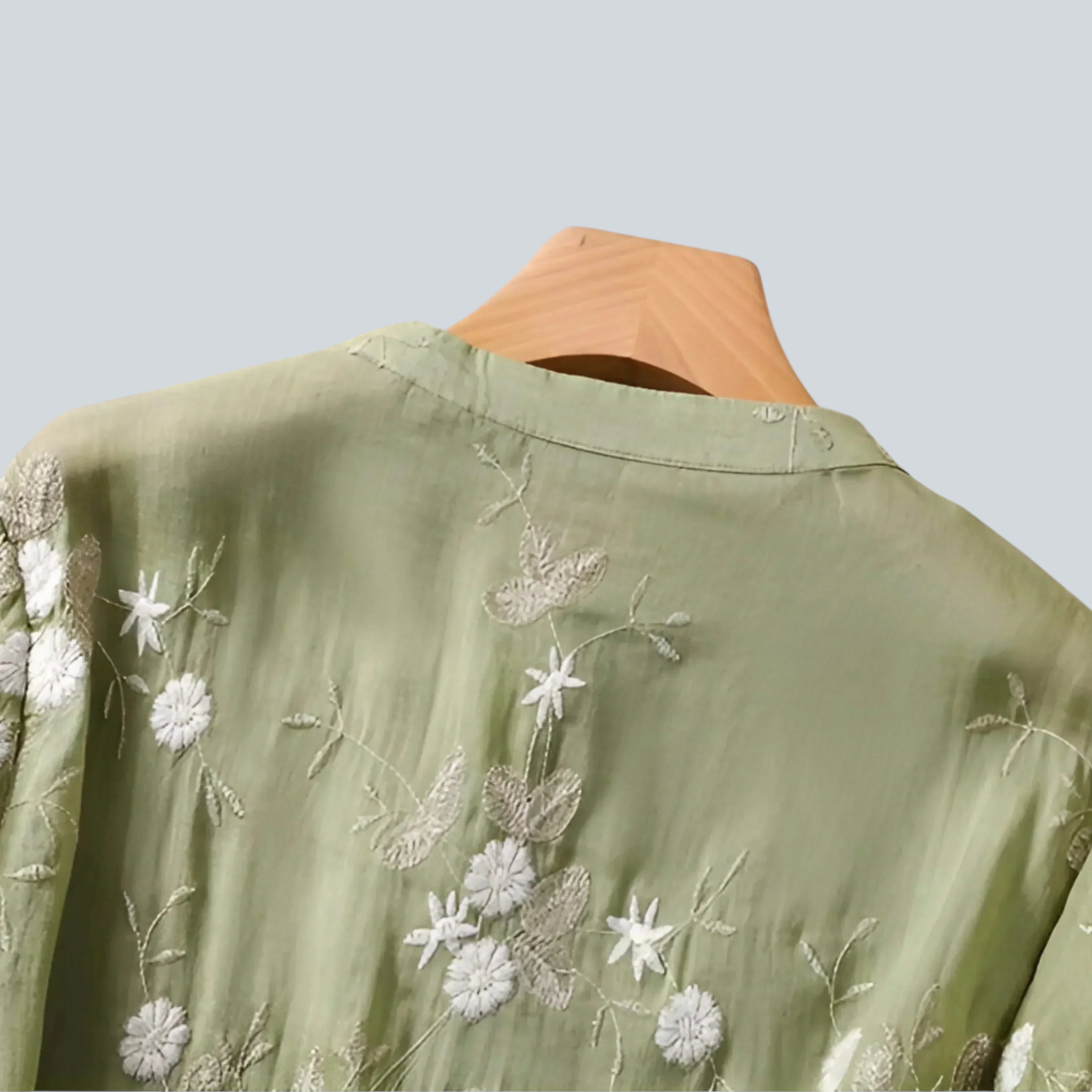 Bomuldstop til Kvinder med Blomsterbroderi - Blød & Elegant