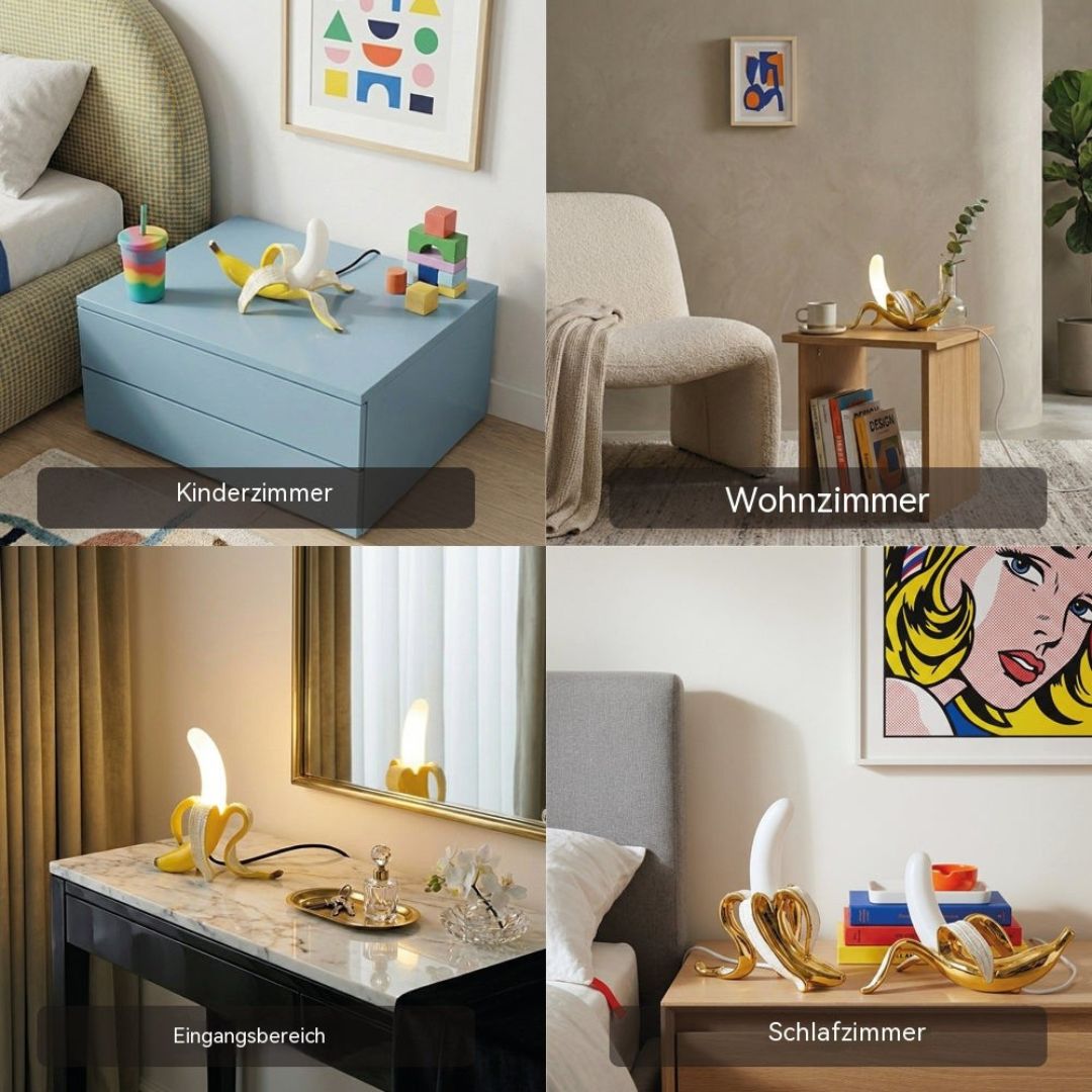 Art Deco Banan Bordlampe - Dekorativt Accentlys - - Home Decor - {{ product_tags }