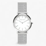 Maria | Round Silver Watch - Effortless Elegance