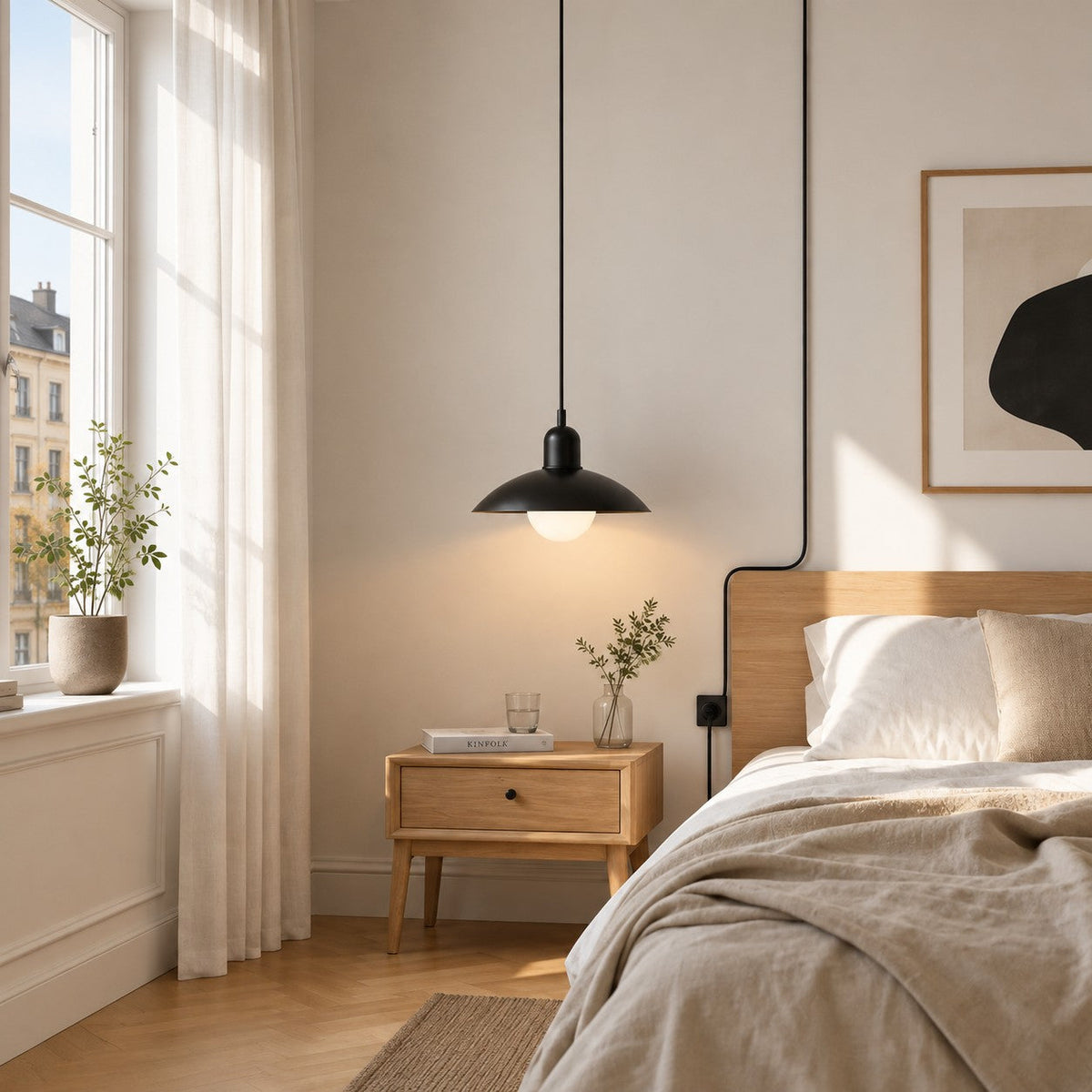 Mid Century Bauhaus Stikkontakt Pendellampe - - Home Decor - {{ product_tags }