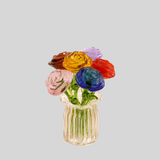 Set de flores de vidrio en miniatura - Vidrio soplado a mano, decoración eterna incluida
