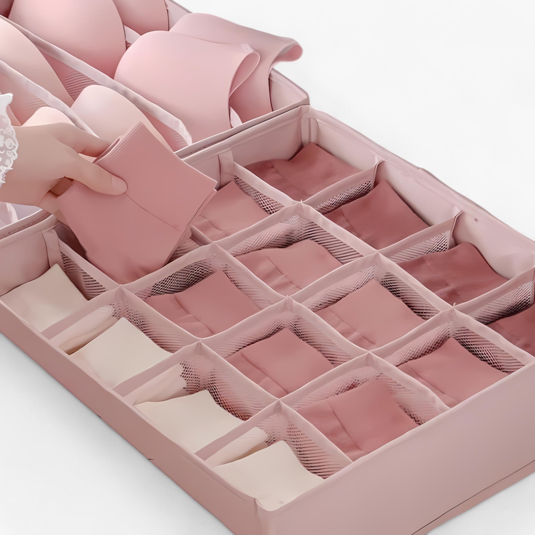 Tøjskabsorganisator | Foldbar skuffeinddeling til undertøj med let adgang - - house & garden - {{ product_tags }