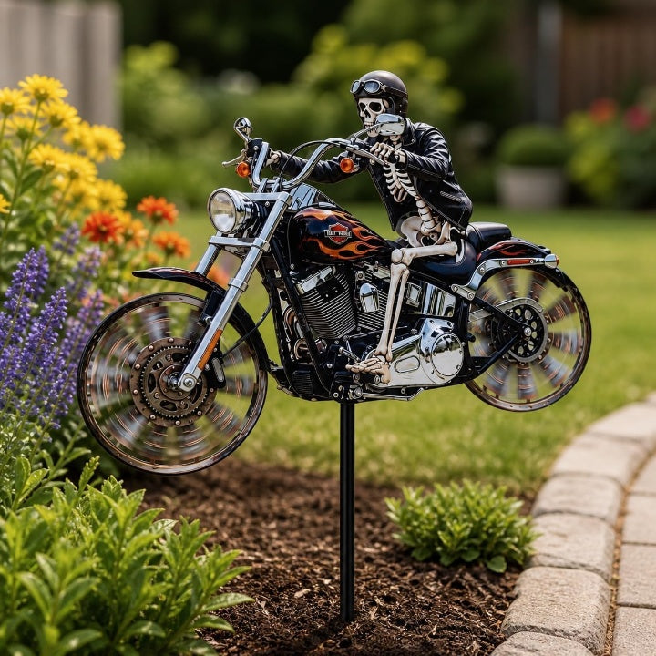 Kranie-rytter Motorcykel Have-vindhjul