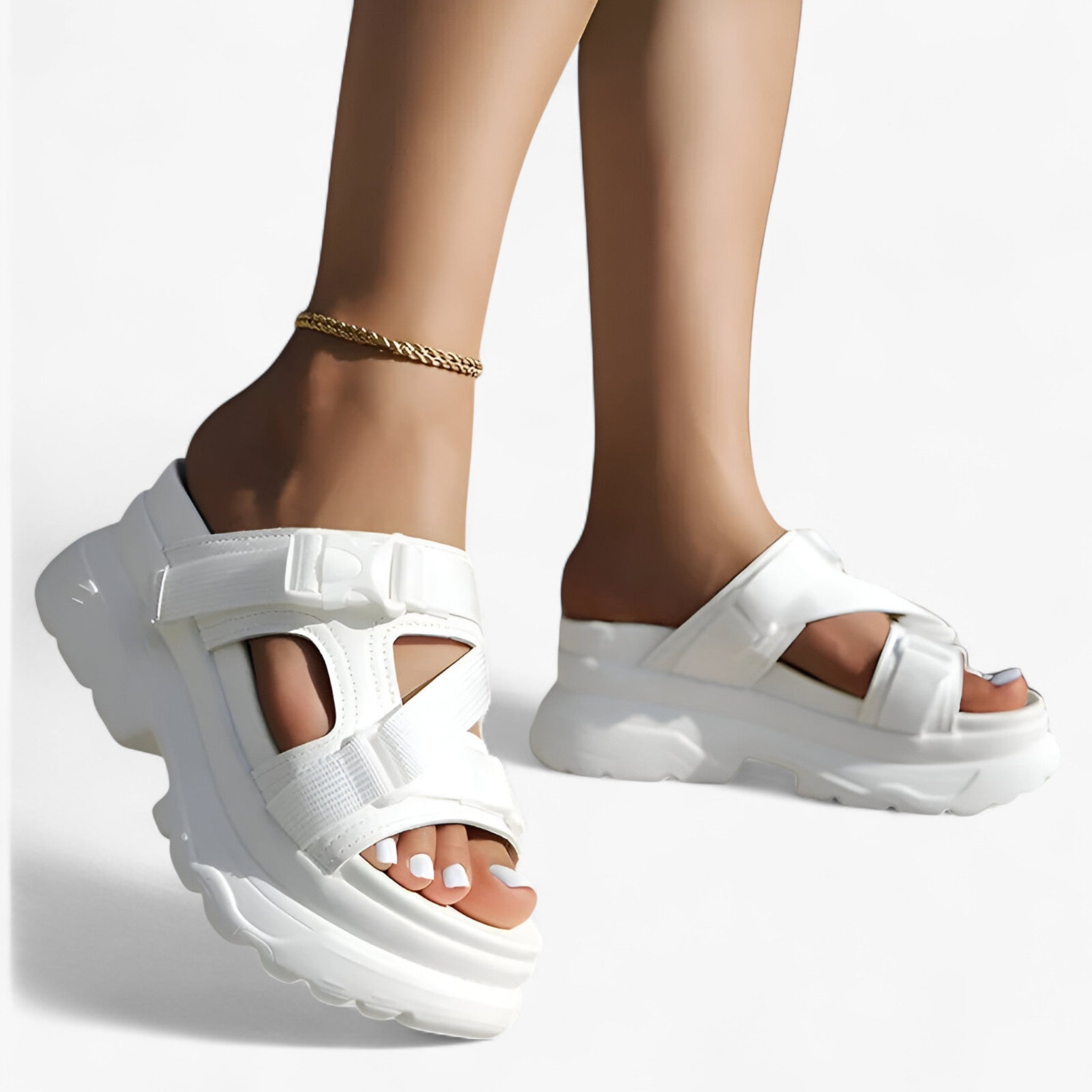 Maica | Sandaler med tykke såler – Komfortable og holdbare - - women's fashion - {{ product_tags }