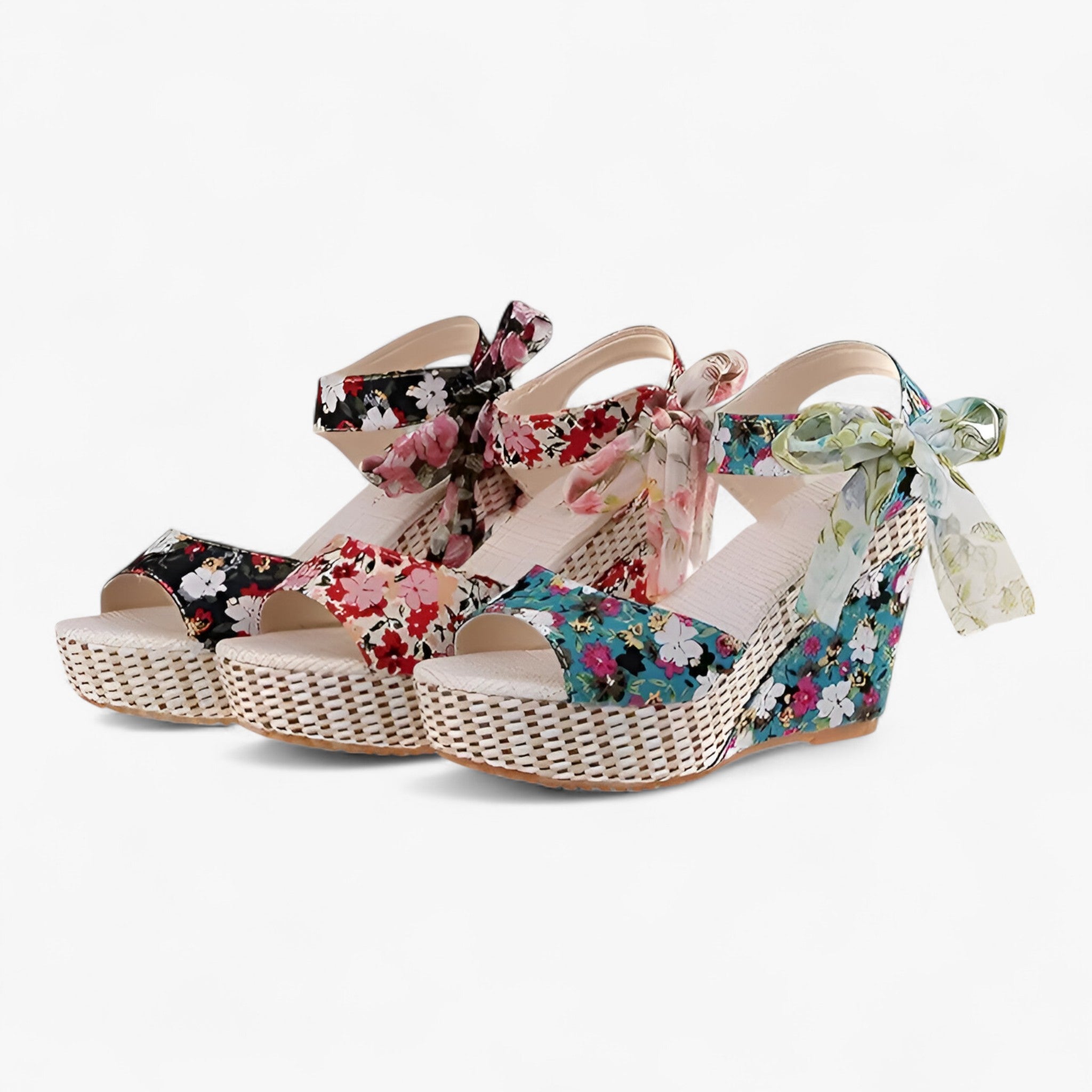 Evangeline | Blomstrede sandaler - Elegant og komfortabel - - women's fashion - {{ product_tags }