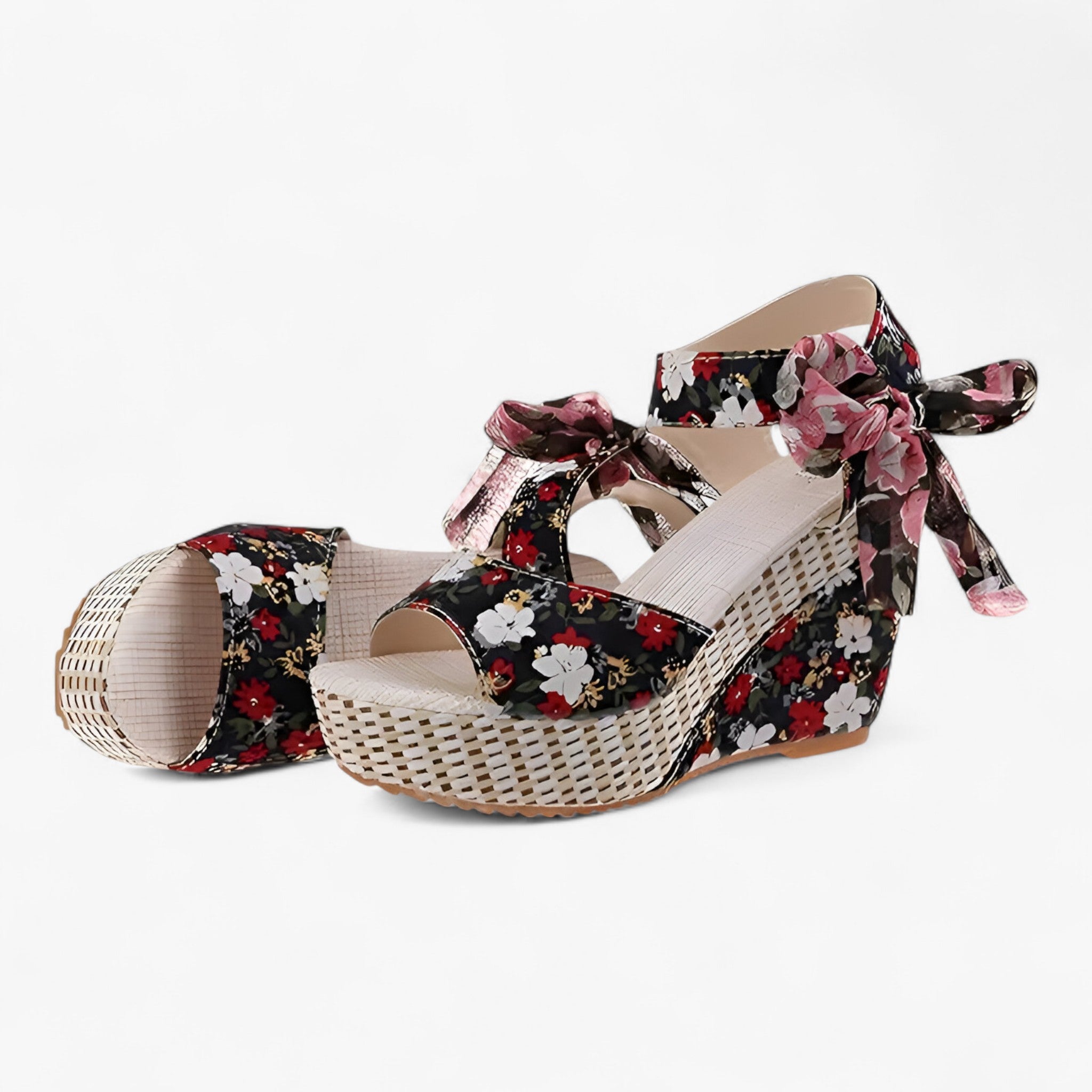 Evangeline | Blomstrede sandaler - Elegant og komfortabel - - women's fashion - {{ product_tags }