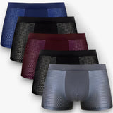 Cecilia | Men's Bamboo Boxer Shorts 10-pack Black/Gray - Breathable & Allergy-Friendly Underwear