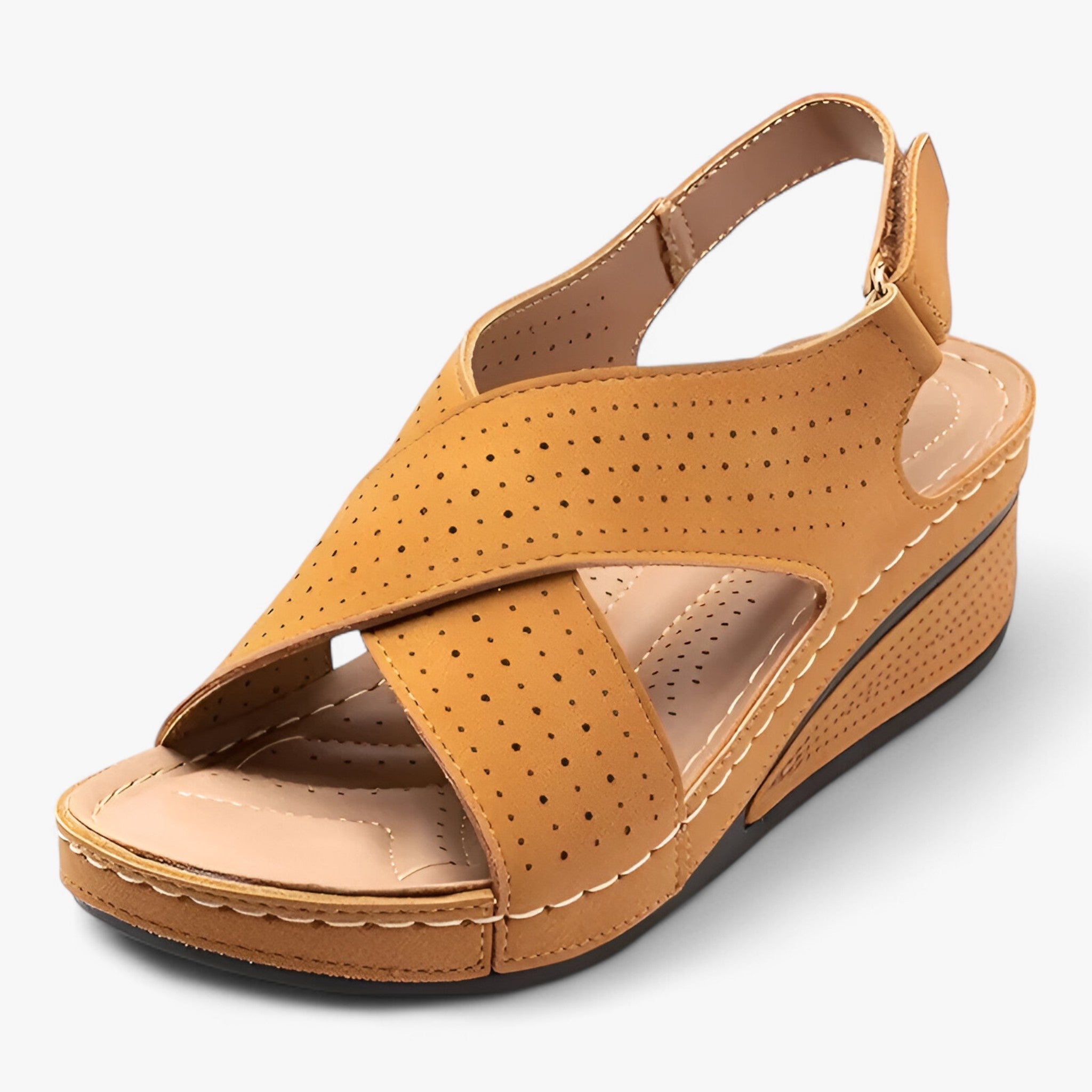 Katherine | Hæle sandaletter - Trendy og Raffineret - Gul - women's fashion - {{ product_tags }