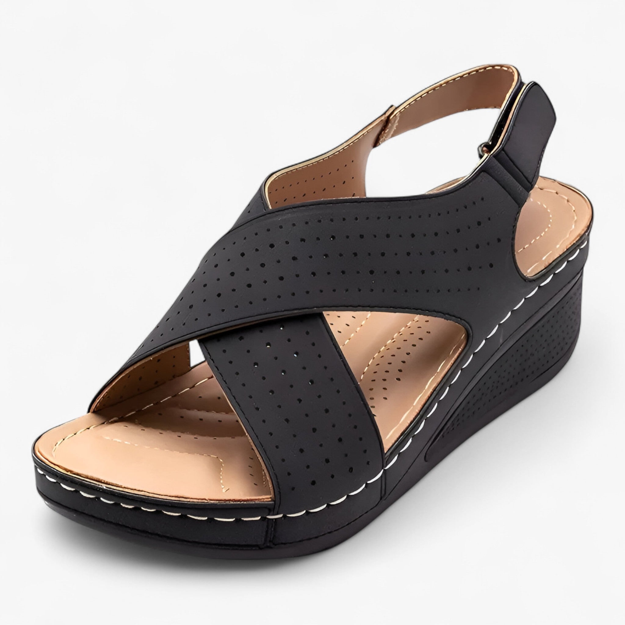 Katherine | Hæle sandaletter - Trendy og Raffineret - Sort - women's fashion - {{ product_tags }